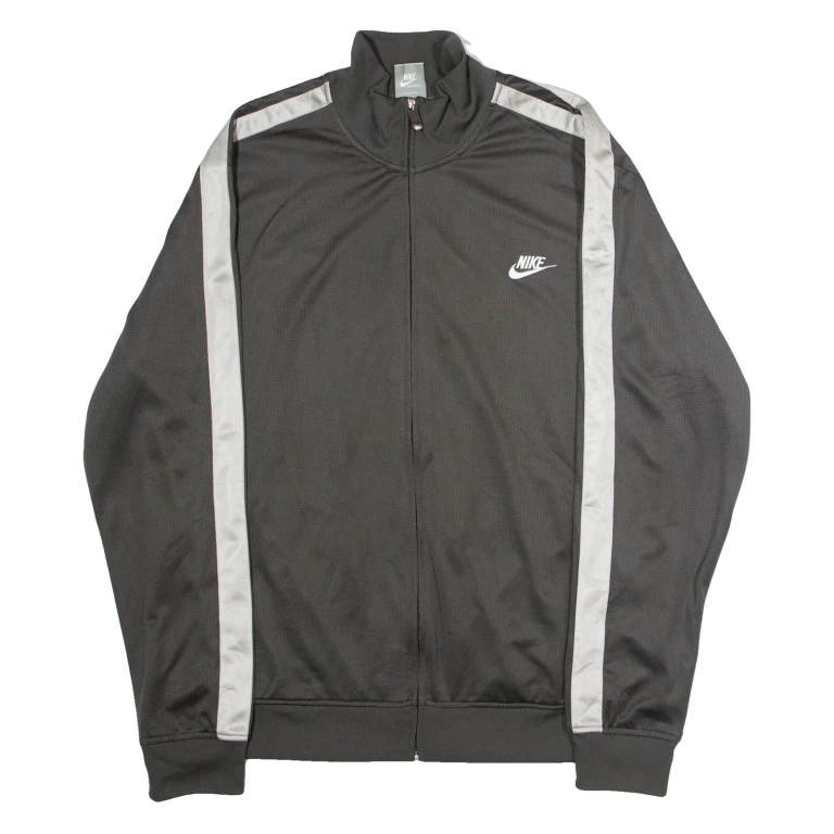 NIKE Mens Track Jacket Grey Mesh XL