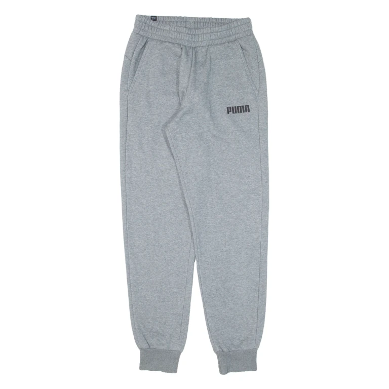 PUMA Womens Joggers Grey Tapered S W25 L28