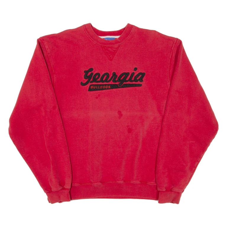 CHAMPION Georgia Bulldogs Mens Sweatshirt Red USA M