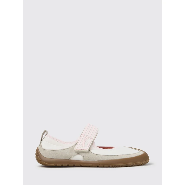 Two-Tone Peu Path+ Mary Jane Flats in Leather and Recycled PET with Velcro (K201987-002PEUPATH+0)