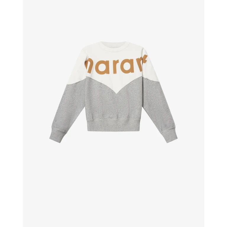 Sweat Shirt Houston - Femme - Blanc Cassé / Gris Clair - Taille34 - Marant Étoile