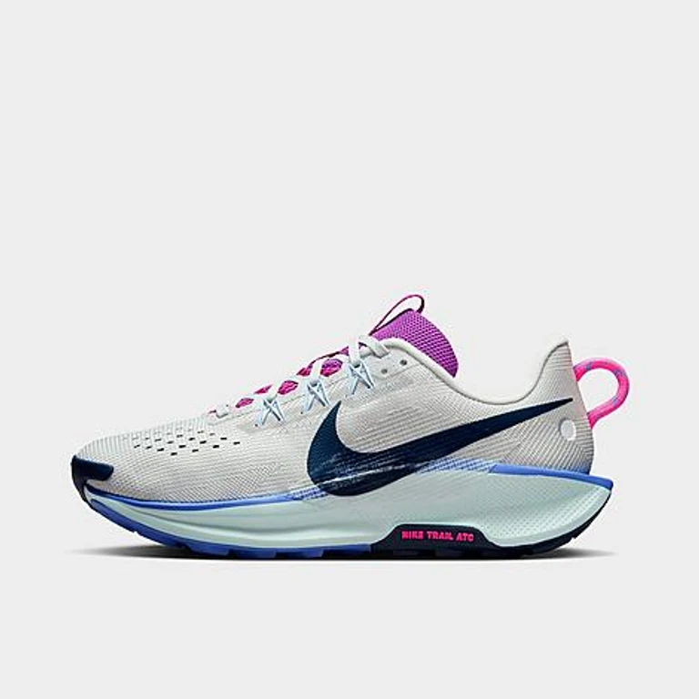 Nike Women's Pegasus Trail 5 Trail Running Shoes in Photon Dust/Sapphire/Hydrogen Blue Size: 5.0