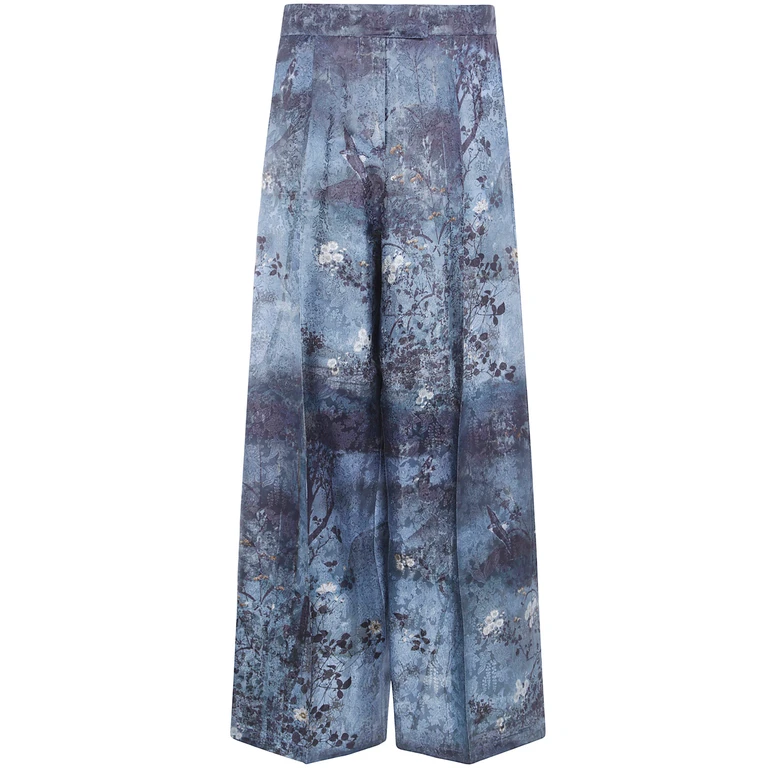 Trousers Viscose Blue "Jp"