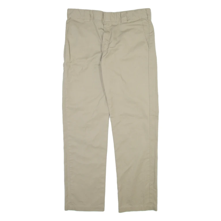 DICKIES Mens Trousers Beige Slim Tapered W34 L34