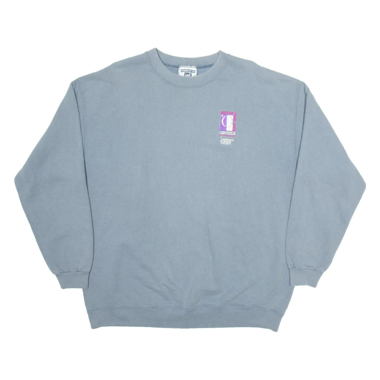 LEE American Cancer Society Mens Sweatshirt Grey L