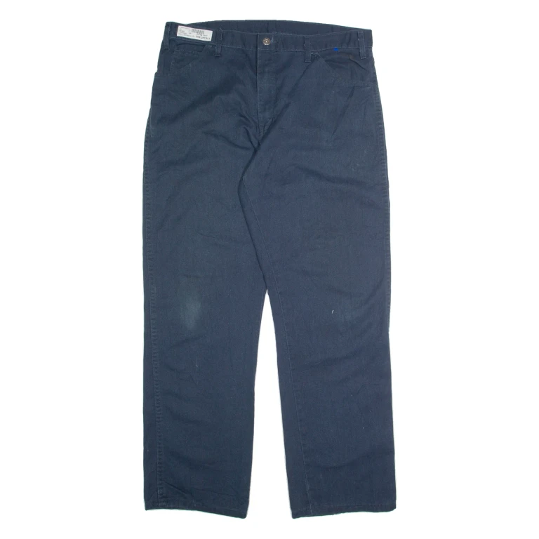DICKIES Mens Trousers Blue Regular Straight W38 L32
