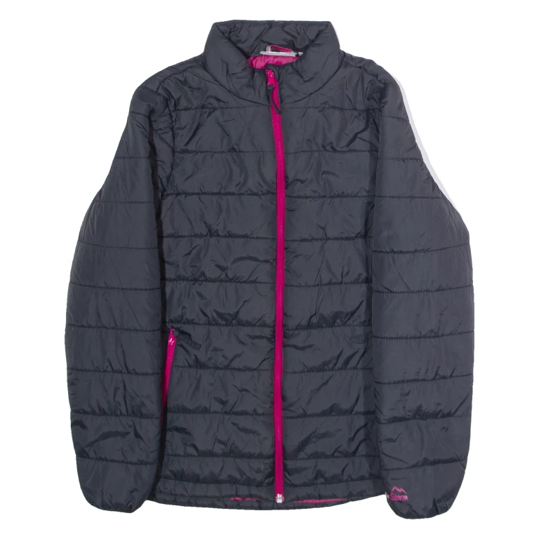 PETER STORM Womens Puffer Jacket Black Nylon UK 10