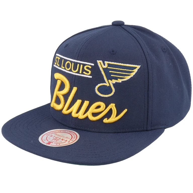 Men's NHL Retro Lock Up Snapback Blues Snapback Caps