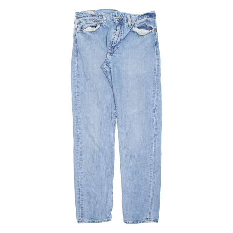 LEVI'S 502 Jeans Womens Blue Regular Tapered Stone Wash W32 L34