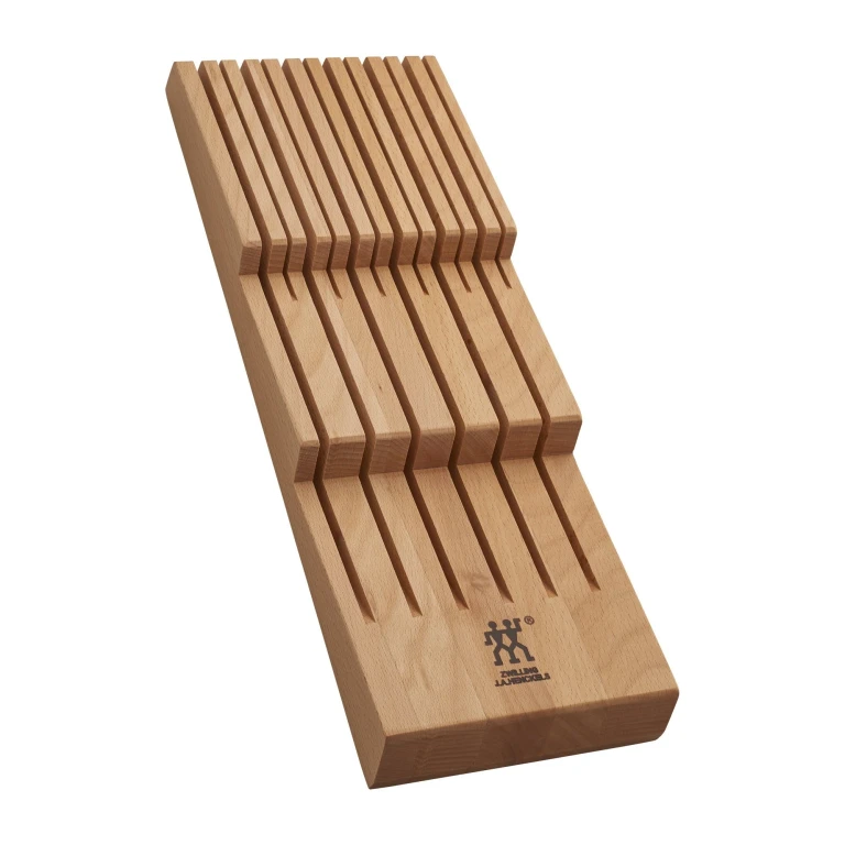 drawer Knife Organizer, 12 slot, Natural