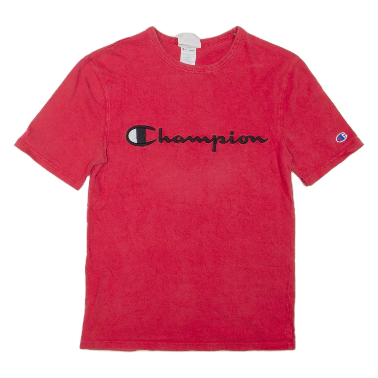CHAMPION Mens T-Shirt Red S