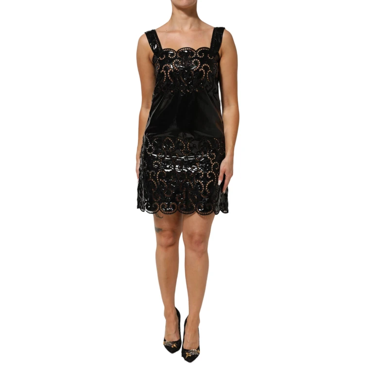 Dolce & Gabbana Black Cut Out A-Line Sheath Mini Dress 09+pa+pl - Women