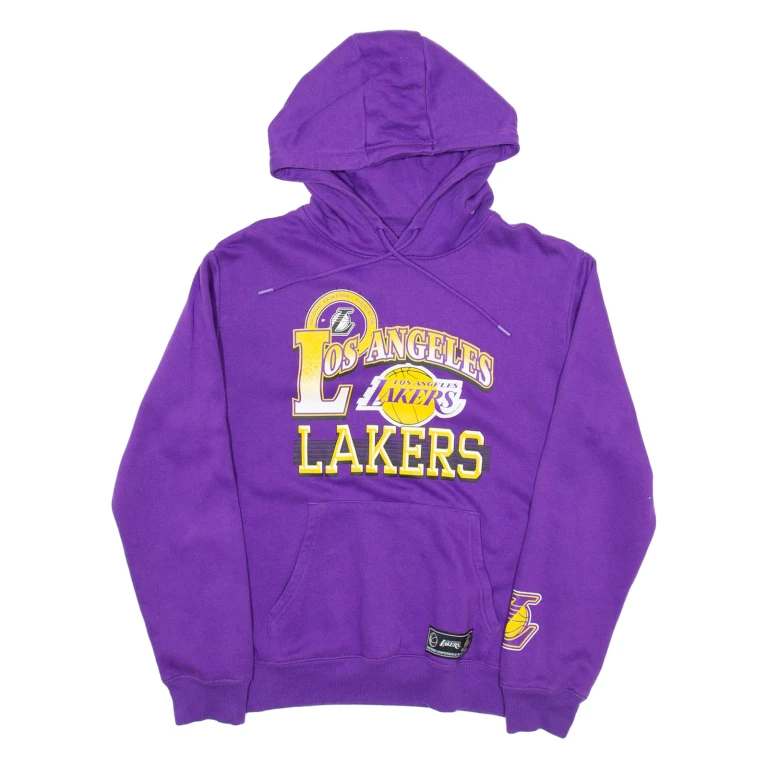 NBA Lakers Mens Purple Hoodie USA S
