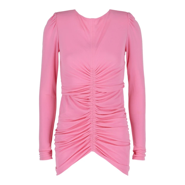 Ruched Long-Sleeve Top