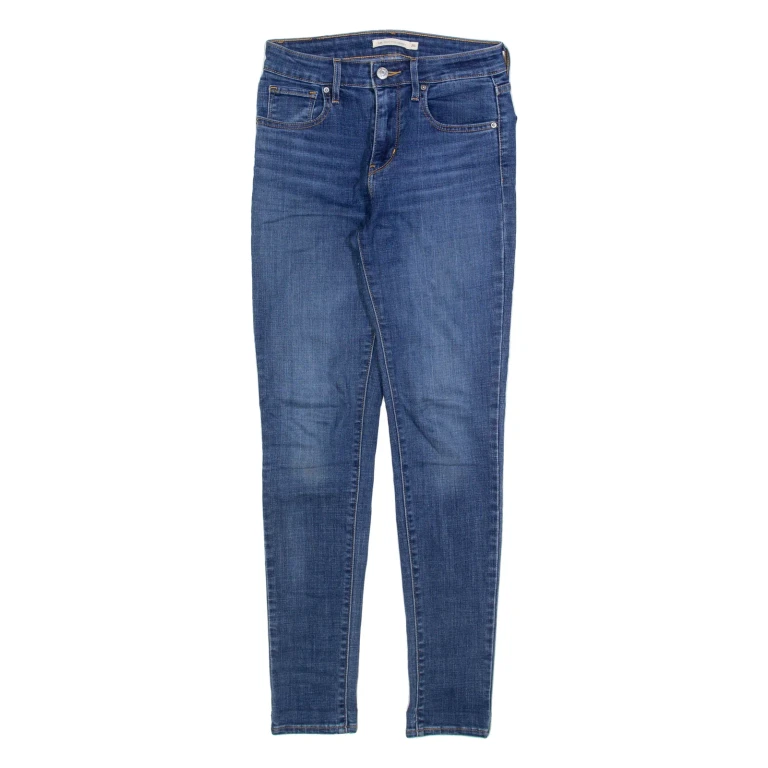 LEVI'S 721 Big E Womens Jeans Blue Slim Skinny W26 L30