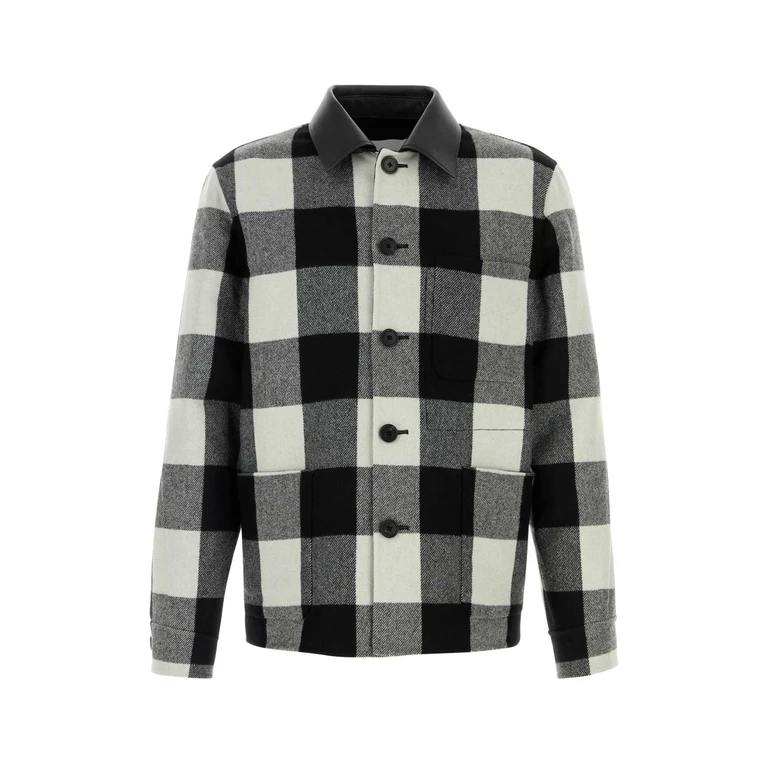 Givenchy Embroidered Wool Shirt Creamblack Exterior: Camicie - Men