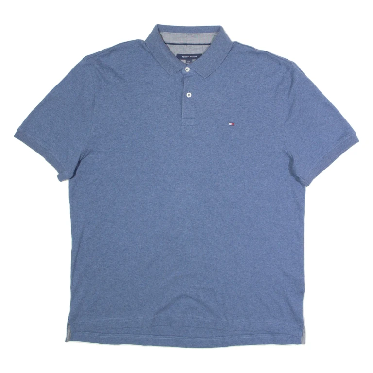 TOMMY HILFIGER Mens Polo Shirt Blue L