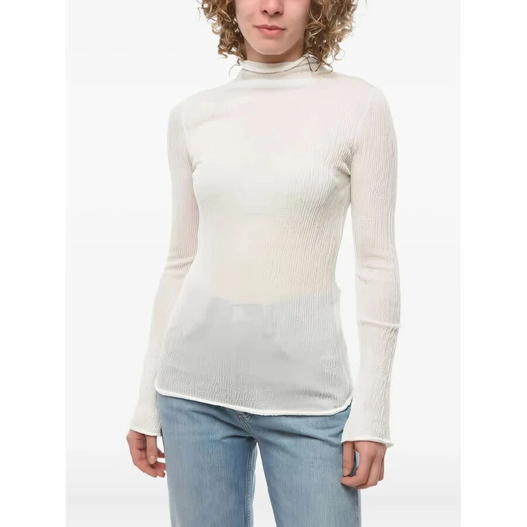 Ferragamo Long Sleeves Round-Neck