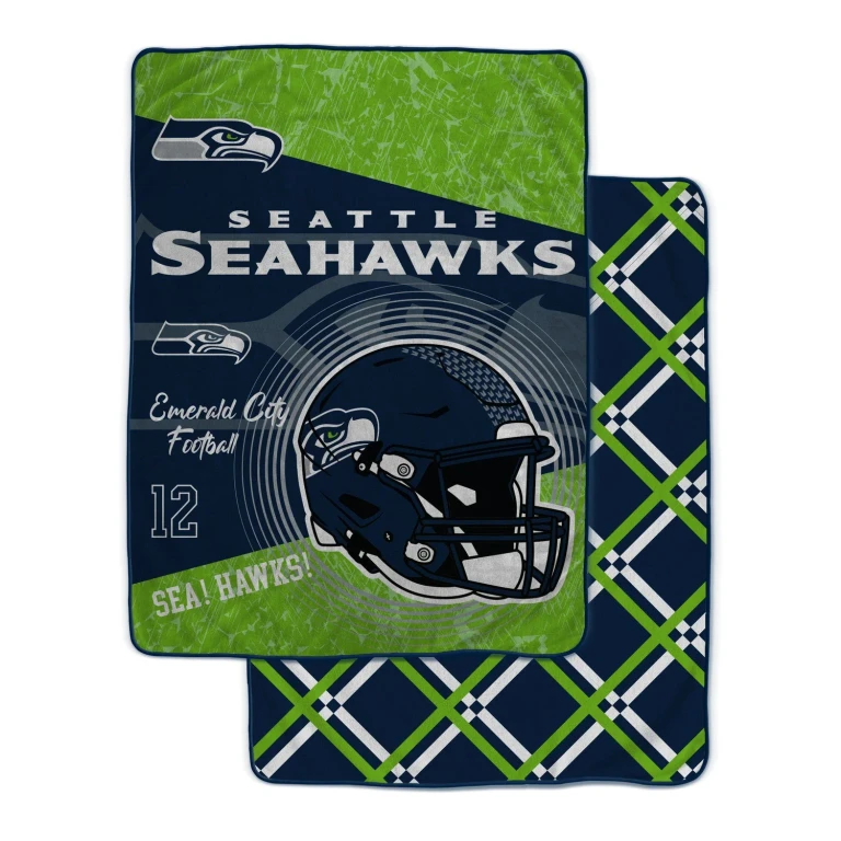 NFL Team Helmet Fleece Blanket 60x80