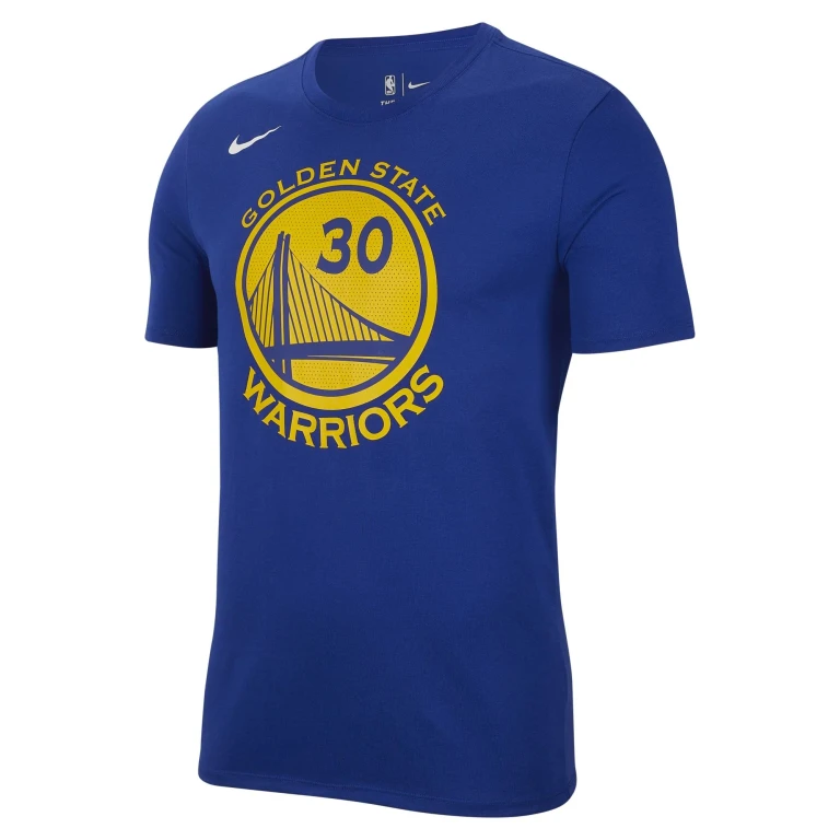 Men's NBA Golden State Warriors Steph Curry Name & Number Tee T-Shirts