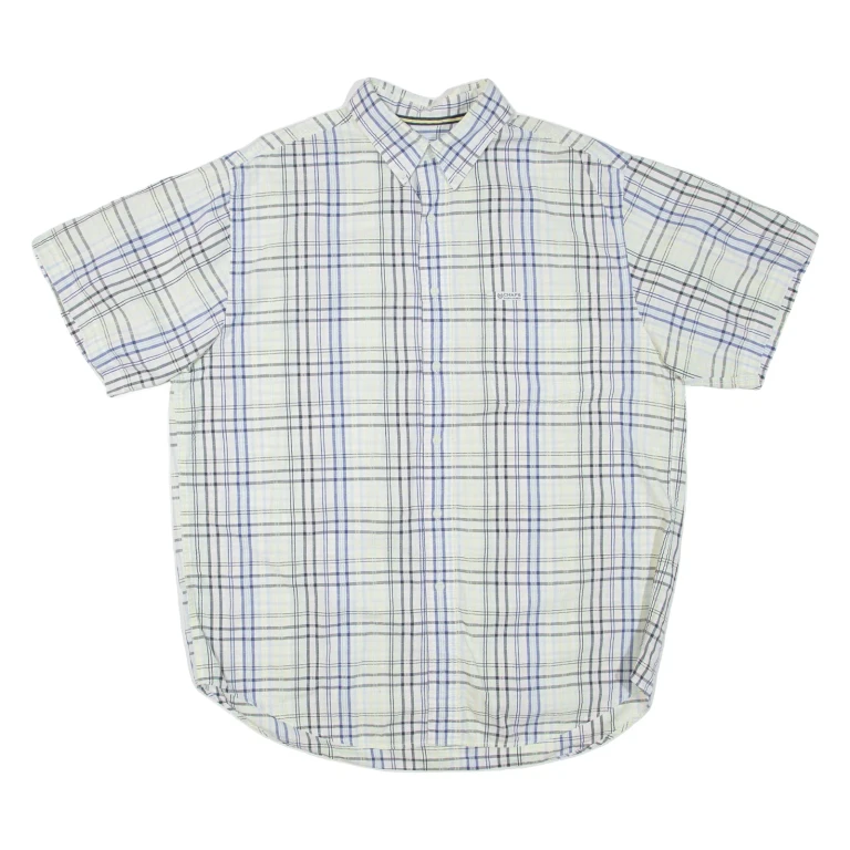 CHAPS RALPH LAUREN Mens Shirt White Check L