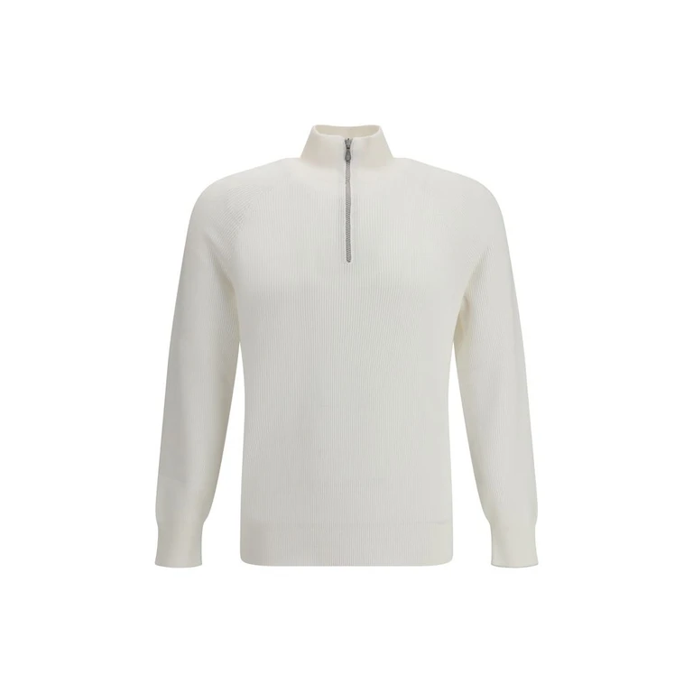 Brunello Cucinelli White Cotton Sweatshirt Clothing - Men