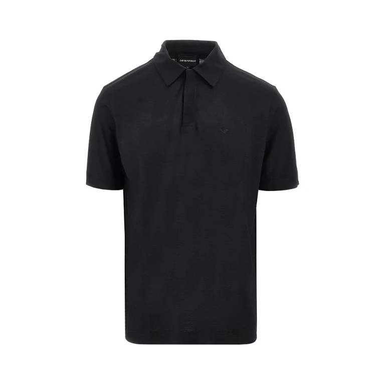 Emporio Armani Herren Polohemd aus Wolljersey