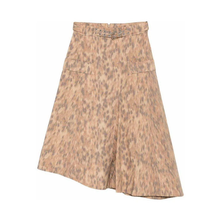 Ganni Jupe Midi - Marron (A1090174ZZT)