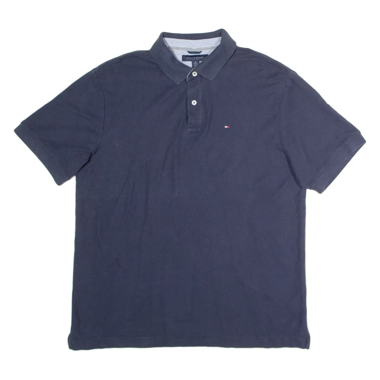 TOMMY HILFIGER Mens Polo Shirt Blue XL