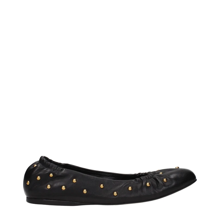 Chloé Black Leather Ballet Flats - Women