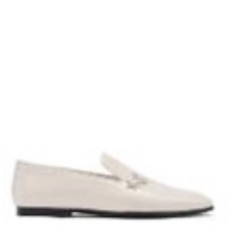 Patent Leather Star Embossed Loafers