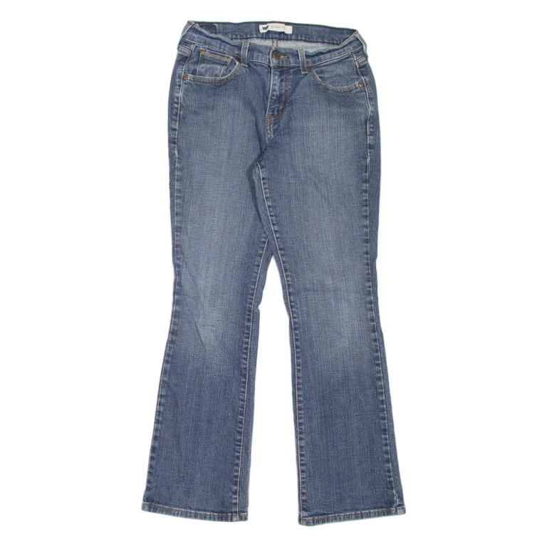 LEVI'S 515 Womens Jeans Blue Regular Bootcut Stone Wash W26 L28