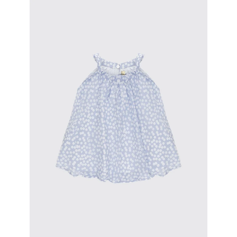 Girl's Floral Off-the-Shoulder Top with Flared Hem (TY5B21K0268602BC)