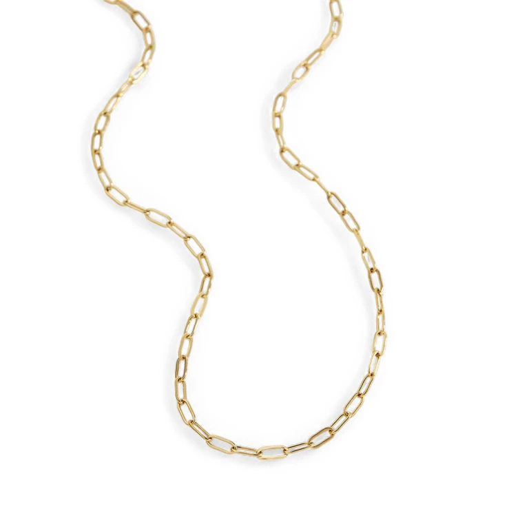 Thin Paperclip Necklace