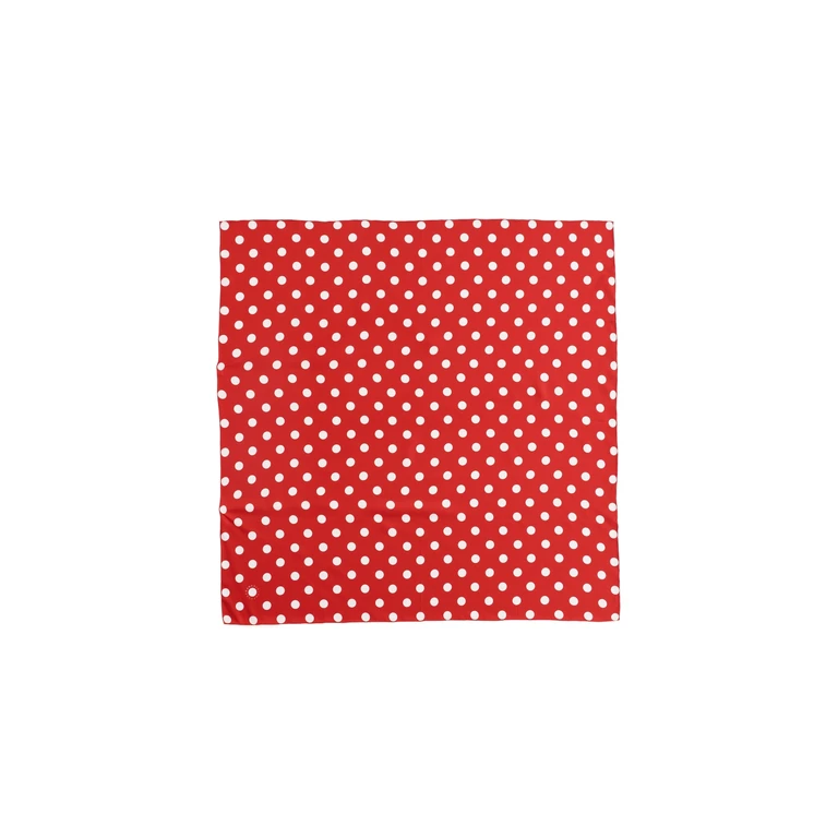 Beverly Scarf Red/White Polka Dot One Size