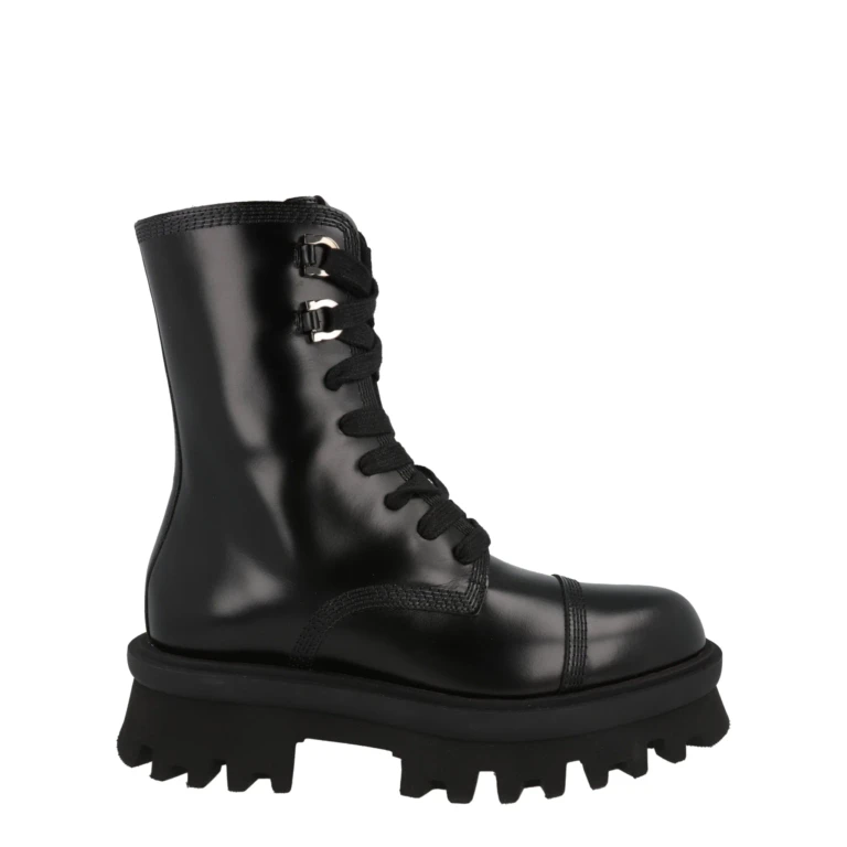 Kira Leather Combat Boots