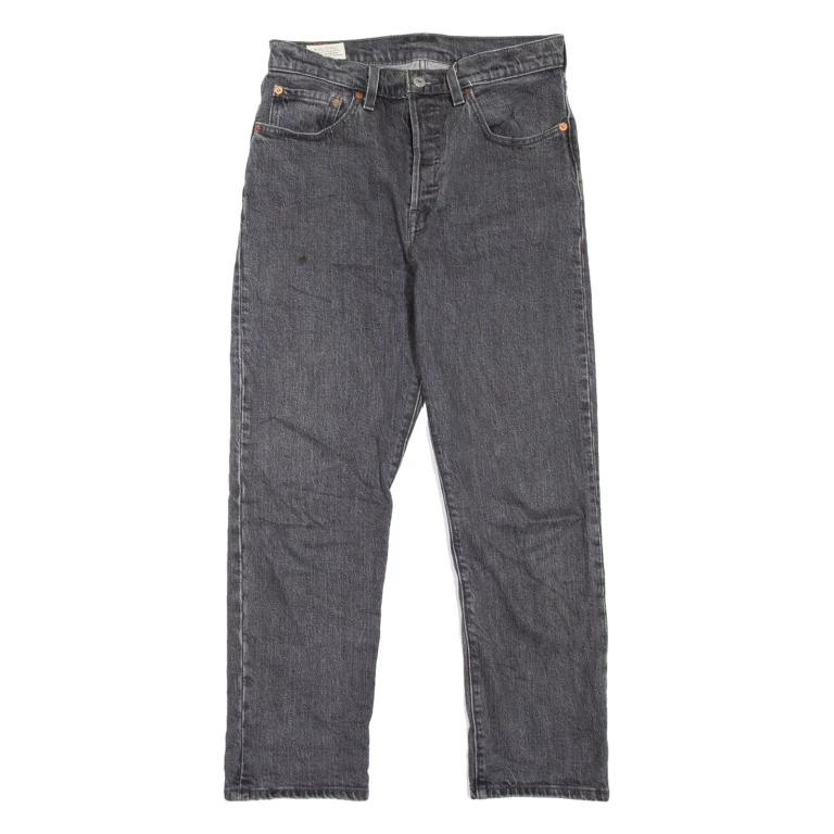 LEVI'S 501 BIG E Jeans Womens Grey Regular Straight W26 L26