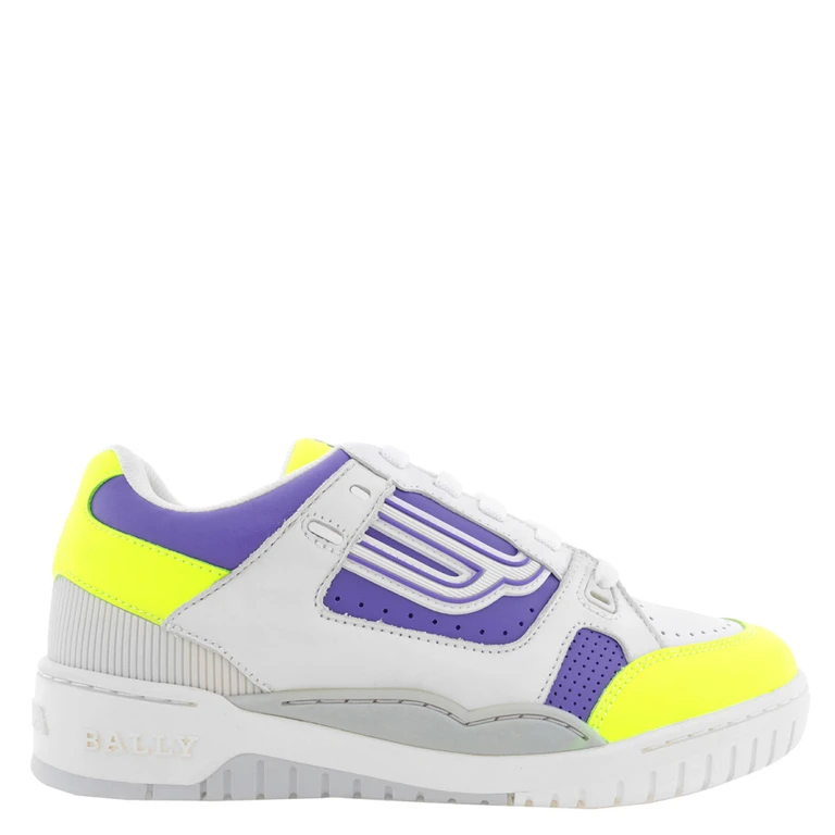 Bally Kuba White Lambskin Sneakers