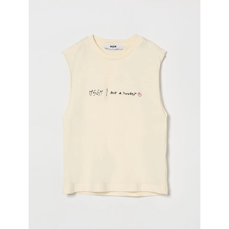 MSGM KIDS T-Shirt Kids color Yellow Cream (S6MSJBTH242013)