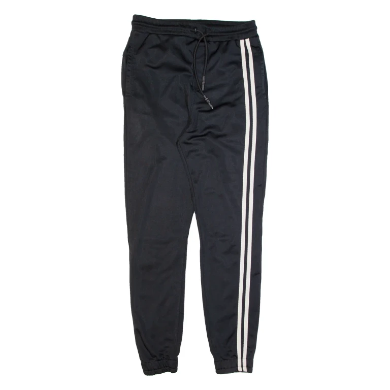TRUE RELIGION Mens Track Pants Black Skinny S W28 L28