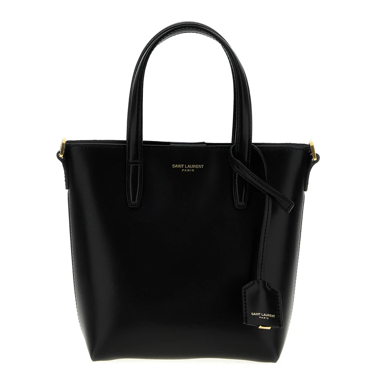 Saint Laurent Black Calfskin Tote Bag - Women
