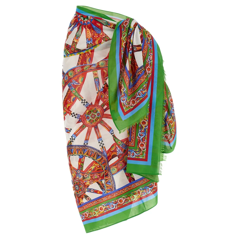Multicolor Cotton Long Skirt - Women