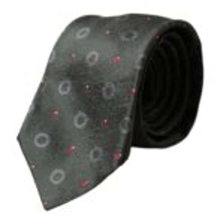 Dolce & Gabbana Dark Gray Silk Fantasy Adjustable Men Tie - Men