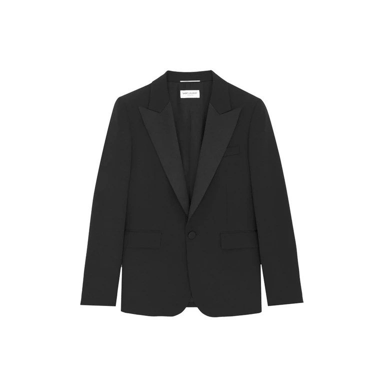 Saint Laurent Black Wool Blazer Clothing - Men