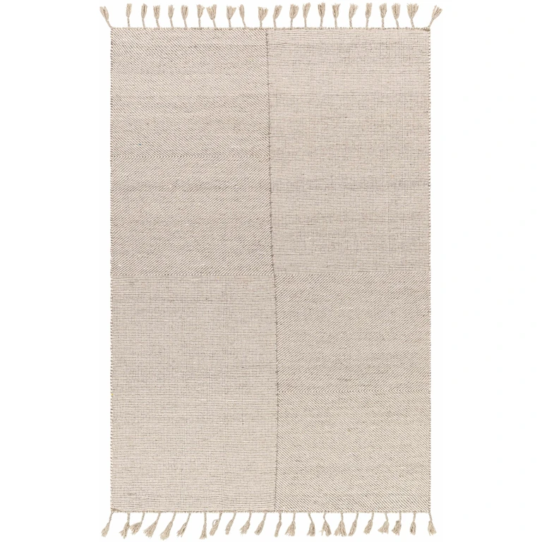 Abhay Beige Wool Area Rug