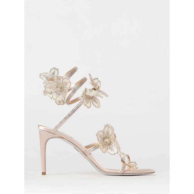 Heeled Sandal Woman color Nude (C12573080R001V761)