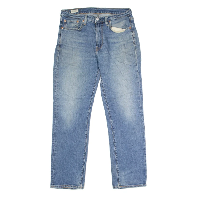 LEVI'S 514 Big E Jeans Mens Blue Slim Straight Stone Wash W32 L30