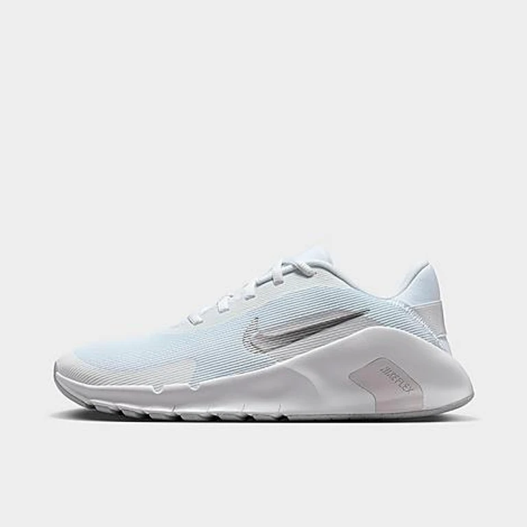 Nike Women's Flex Train Training Shoes in White/Photon Dust/Metallic Silver Size: 5.0