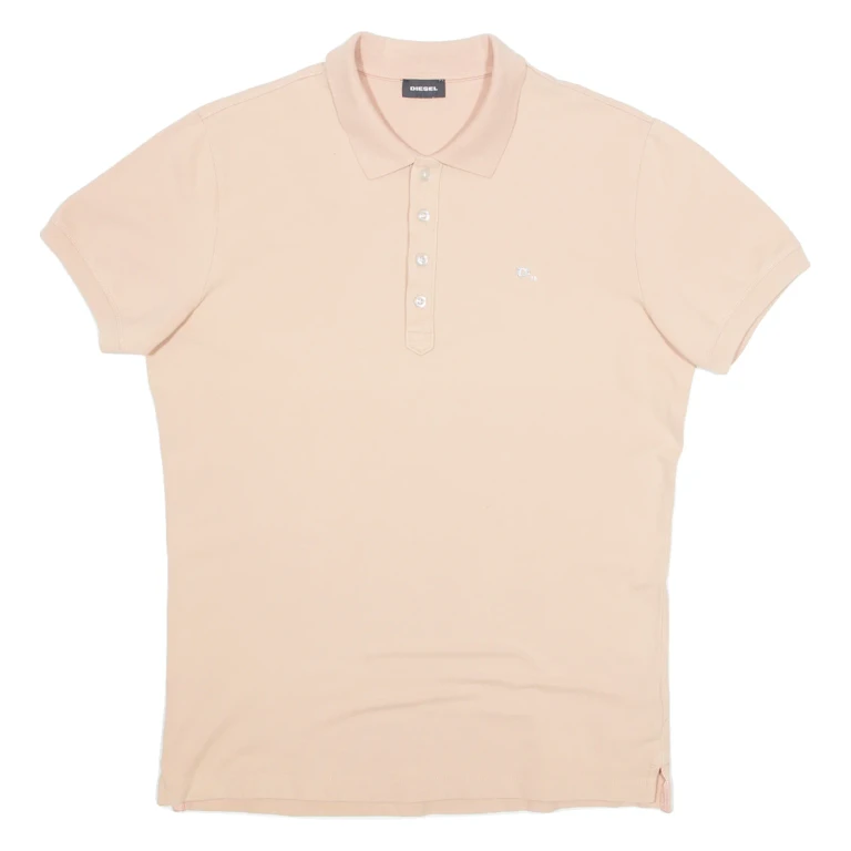 DIESEL Mens Polo Shirt Beige L
