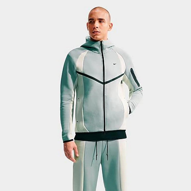 Men's Tech Fleece Pro Windrunner Full-Zip Jacket in Light Pumice/Light Bone/Black Size: XS